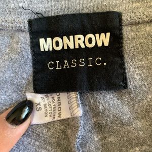 Monrow vintage grey cropped sweatpants